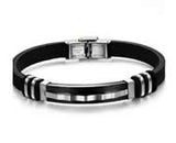 Mens Silicone bangle bracelets - 01BR41