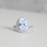 Sterling Silver Engagement Ring - 02AS46