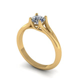 0.47ct Brilliant Diamond Solitaire Gold Engagement Ring  - 02CG15