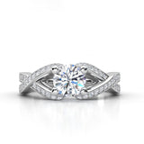 1.16ct Brilliant Cut Diamond Gold Bridal Set  - 02CG17