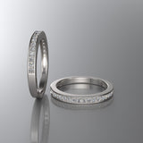 Gold Half Eternity Wedding Band - 02DS04