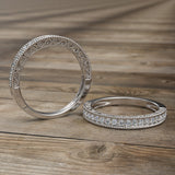 Gold Half Eternity Wedding Band - 02DS08