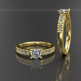 Daisy Collection - Gold Engagement Ring - 02DS12