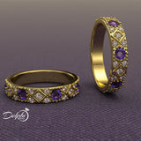 Sapphire and Diamond Eternity Ring - 02US51