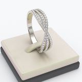 Gold Diamond Wedding Ring  - 03GG10