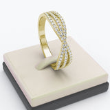 Gold Diamond Wedding Ring  - 03GG10