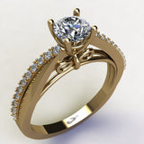 0.72ct Brilliant Diamond Gold Engagement Ring - 03US28