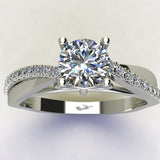 0.72ct Brilliant Diamond Gold Engagement Ring - 03US28