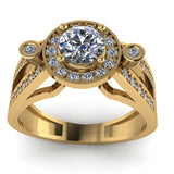 0.9ct Brilliant Cut Diamond Gold Engagement Ring - 03US30