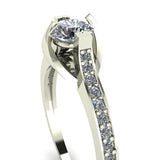 0.63ct Brilliant Cut Diamond Gold Engagement Ring - 03US32