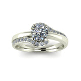 0.62ct Round Diamond Gold Engagement Ring - 03US62