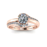 0.62ct Round Diamond Gold Engagement Ring - 03US62