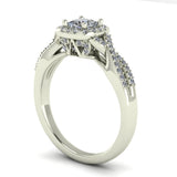 0.61ct Princess Cut Diamond Engagement Ring - 03US73