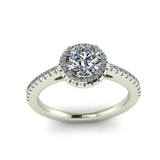 1.13ct Round Diamond Gold Engagement Ring  - 04US04