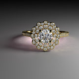 0.99ct Brilliant Diamond Gold Engagement Ring - 06GG89