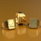 Custom Gold Signet Ring - 06GG93