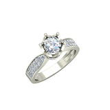 1.29ct Brilliant Cut Gold Crown Inspired Engagement Ring - 27GG48