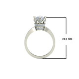 1.29ct Brilliant Cut Gold Crown Inspired Engagement Ring - 27GG48