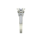 1.29ct Brilliant Cut Gold Crown Inspired Engagement Ring - 27GG48