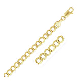 5.3mm 14k Yellow Gold Curb Chain-rx65568-22