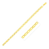 14K Yellow Gold Bar Link Chain (6.0mm)-rx50475-22