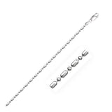 Sterling Silver Rhodium Plated Bead Chain 1.5mm-rx98687-18