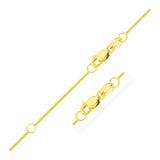 Extendable Gourmette Chain in 14k Yellow Gold (0.9mm)-rx34069-18