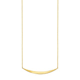 14k Yellow Gold Necklace with Polished Curved Bar Pendantrx67104-18-rx67104-18